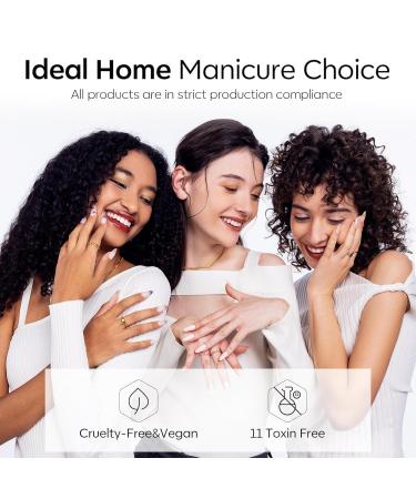 Modelones Glitter Gel Top Coat - 2-in-1 Pearl Gel Nail Polish Long Lasting Soak Off Mermaid Shimmer 10 ML Glossy Glitter Finish for Nail Art & DIY - Buy Online on GoSupps.com