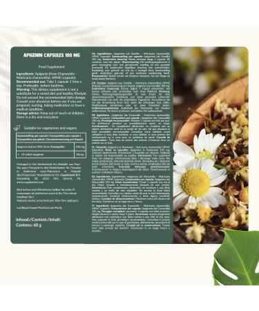 Cupplement Apigenin Extract Capsules 100 mg 60 Capsules Slaap Singlepack - Buy Online on GoSupps.com