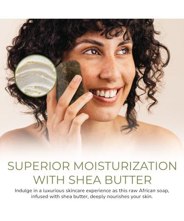 HalalEveryDay Raw African Black Soap from Ghana - Natural Shea Butter Infused African Soap Bar for Nourished Skin | 1 lb - Buy Online on GoSupps.com