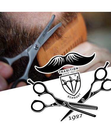 THREE SWORDS Stainless Steel Professional Beard Scissors & Comb Set - Perfect Grooming Tool for Men - Buy Online on GoSupps.com
