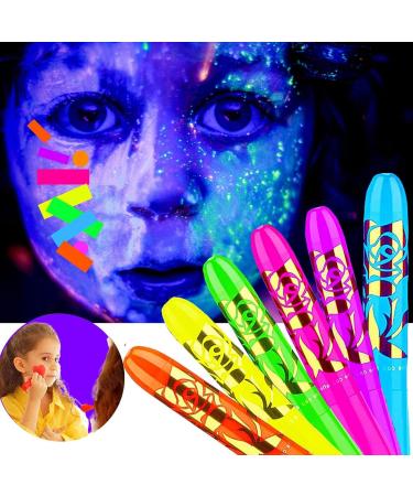 Body Paint for Face and Body | Body Makeup Face Glow In The Dark | Washable Pencil Safe Sticks For Makeup Party Halloween Birthday Club Outdoor - Buy Online on GoSupps.com