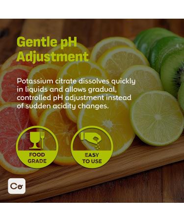 Coolinario Potassium Citrate Powder (4 Oz) pH Buffer & Acidity Regulator for Beverages & Dairy | Enhances Flavor & Shelf Life | Perfect for Sports Drinks, Cheese & Jams | Food Grade 4 Ounce - Buy Online on GoSupps.com