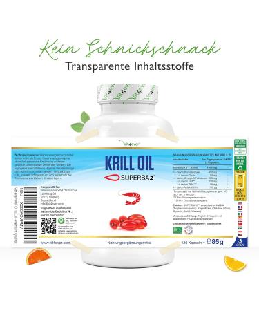 Superba Antarctic Krill Oil - 120 Capsules | Rich in Omega-3 EPA DHA Astaxanthin & Phospholipids | Sustainable Source - Shop Now! - Buy Online on GoSupps.com