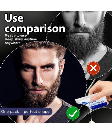 3gx10 Baume barbe Hydratant Barbe Baume moustache Homme adoucissant Soin moustache protecteur contre les d mangeaisons et l'inconfor Rend la barbe douce et lisse sans frisottis - Buy Online on GoSupps.com