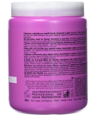 Inebrya Ice Cream No-Yellow Mask 1000ml for Lightened & Grey Blonde Hair - Anti-Yellowing Formula - Buy Online on GoSupps.com