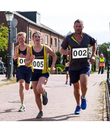Waterproof Running Bibs with Safety Pins - Multicolor Race Numbers 101-200 - Buy Online on GoSupps.com