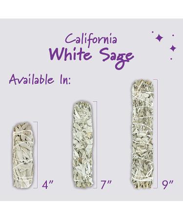 ESPOIR & AMOUR White Sage Smudge Sticks for Smudging Ritual, Healing & Cleansing - Set of 6 Hand-Tied 4 California Sage Bundles - Buy Online on GoSupps.com