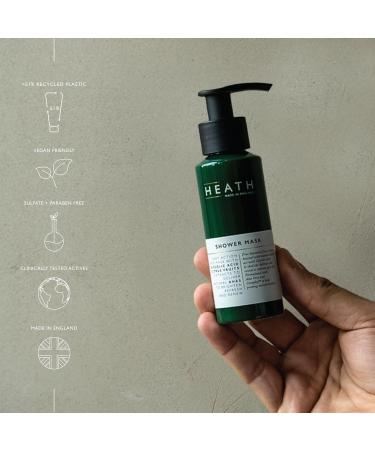 Heath Shower Mask for Men - Fast Action Face Mask With Glycolic Acid and Citrus Fruits Extract - To Brighten Refresh and Renew - Vegan Friendly - Made in England - 85 ml - Buy Online on GoSupps.com