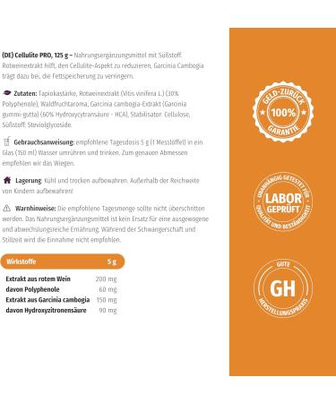 Nature's Finest Cellulite Pro | Anti-Cellulite Formula with Caffeine Retinol & Shea Butter | Smooth & Tight Skin | Hunger Suppression | Third-Party Quality Checked - Buy Online on GoSupps.com