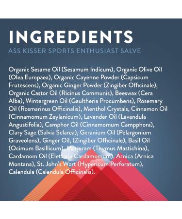 Little Moon Essentials Ass Kisser Muscle Rub 3 oz - Cayenne & Menthol Topical Analgesic for Athletes - Buy Online on GoSupps.com