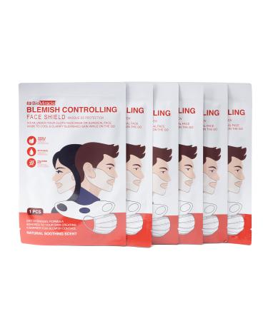 BioMiracle Blemish Controlling Face Mask, Hydrating Facial Masks For Skin Care, Moisturizing Sheet Masks For Face, 6 Pack Blemish Controlling Face Shield, 6 Pack
