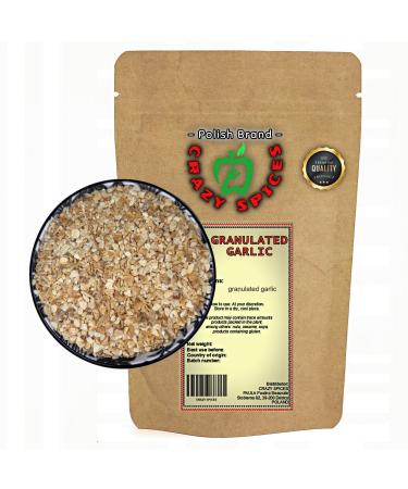 Crazy Spices garlic granulated spice |100 g |Garlic granulate |Ground garlic |dried garlic |Granulate |Of course 100g