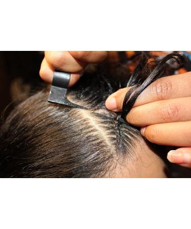 Braid Aid Adjustable Finger Parting Tool - Stitch Braiding & Finger Comb Hair Tool - Lightweight & Great for All Hair Types - Black - Buy Online on GoSupps.com