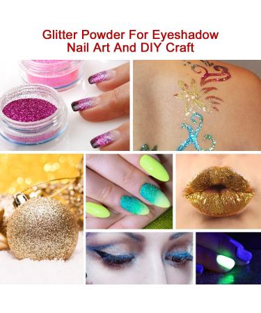 Temporary Glitter Tattoo Kit - 30 Colors, 6 Stencils, Body Glue, Brushes, Stickers, Rhinestones - Adults & Kids Halloween, Christmas, Birthday Party Makeup Gift - Buy Online on GoSupps.com