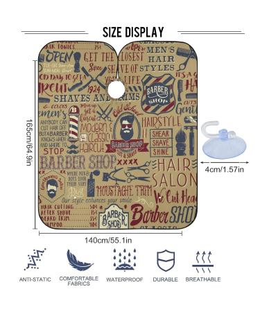 Visesunny Vintage Barber Cape - Anti-Static Water-Resistant Hair Cutting & Beard Shaving Bib - Adjustable Snap Professional Salon Cape for Hairdressers - Buy Online on GoSupps.com
