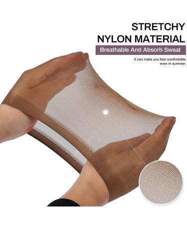 LUNROUG Dark Brown Wig Caps 24pcs - Stretchy Nylon Stocking Caps for Women and Men - Buy Online on GoSupps.com