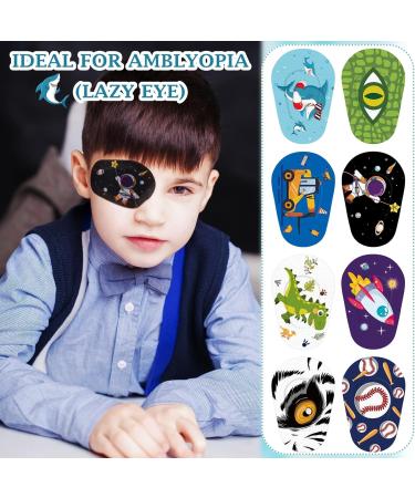 48 Pcs Cute Adhesive Eye Patches for Kids | Latex-Free Amblyopia Bandages | Fun Designs for Lazy Eye Treatment - Buy Online on GoSupps.com