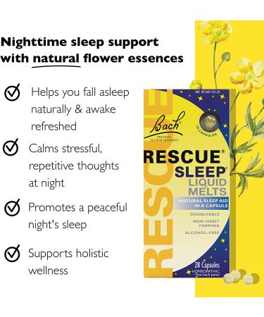 Travel Stress & Sleep Bundle: Bach RESCUE Orange & Elderflower + Sleep Liquid Melts + Remedy Spray 7mL - Homeopathic Flower Remedies - (3 Pack) - Buy Online on GoSupps.com