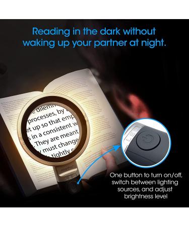 10X Magnifying Glass with Detachable Lenses and 3 Light Modes - Ideal for Reading, Hobbyists, Seniors, Inspection, Coin, and Jewelry - Buy Online on GoSupps.com