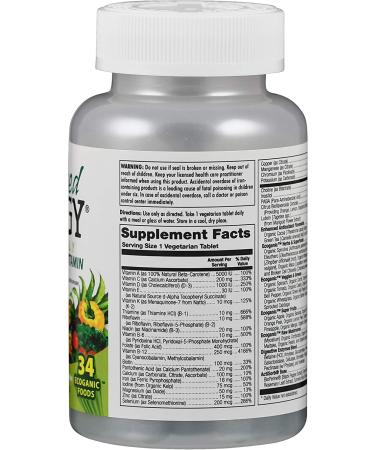 KAL Enhanced Energy Multivitamin - Once Daily Whole Food - 60 Vegetarian Tablets - Buy Online on GoSupps.com