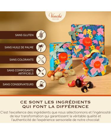 Venchi - Petit Sac Cadeau Camelia 17 Petits ufs au Chocolat aux Fruits Secs Entiers 200 Gr Sans Gluten Collection Printemps Venchi Id e Cadeau Mini Sac - Buy Online on GoSupps.com