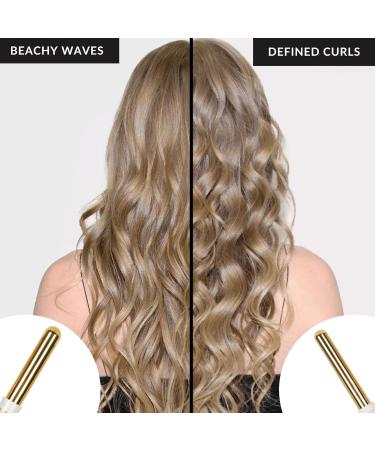 FoxyBae 5-in-1 Interchangeable Hair Tools Set | Curling Wand Flat Iron & Ceramic Irons | Salon Grade Waver & Curler in Pearl White - Ships Internationally - Buy Online on GoSupps.com