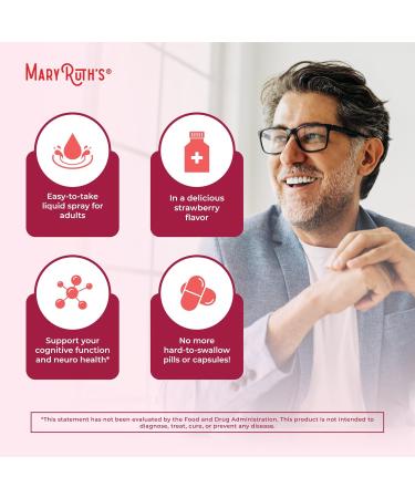 MaryRuth Organics Vitamin B12 Liquid Spray | Vegan Non-GMO Gluten-Free | USDA Organic Supplement | Energy & Nervous System Support | B12 Vitamins for Women & Men | 720 mcg | 1 Fl Oz - Buy Online on GoSupps.com