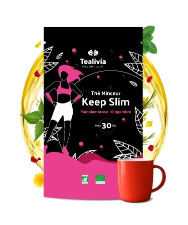 Tea Livia - Organic Slimming Green Tea | Keep Slim | Detox Cure 30 Days | Certified Organic | Loose Tea 60g - 30 cups
