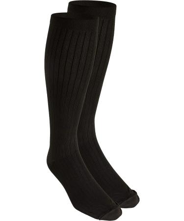 Truform Compression Socks for Men - 8-15 mmHg Knee High Dress Socks Brown Small (Pack of 2) - International Shipping Available - Buy Online on GoSupps.com