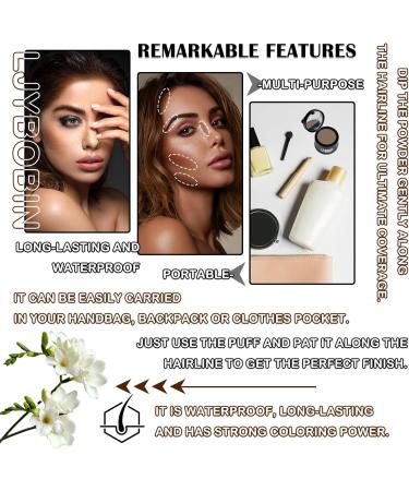 3 Pcs Root Touch Up Hair Powder Set Quickly Cover Up Hairline Powder Waterproof Hairline Shadow Powder for Women & Men Hair Powder with Soft Puff(Dark Curry + Light Curry + Black) - Buy Online on GoSupps.com