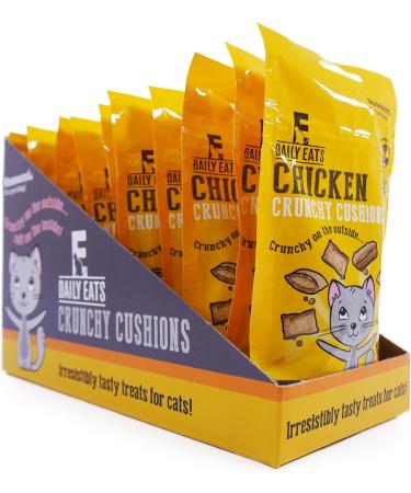 Rosewood Daily Eats Chicken Crunchy Cushions Cat Treats 12 x 60g Packs Chicken 5 g (Pack of 12) - Buy Online on GoSupps.com