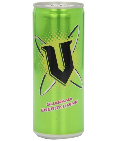 V Energy Sparkling Guarana Energy Drink - 24 x 250ml Cans - Made with Vitamins Sugar and Sweeteners - Energy Drink with Guarana and Caffeine - Contains B Vitamins - Repair and Revitalise Your Body