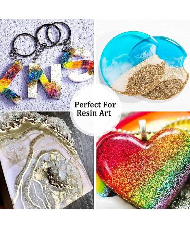 Jemesi Red Gold Holographic Glitter Powder 100g - Fine Glitter for Epoxy Resin Nail Art Body Decoration & Craft Projects - Buy Online on GoSupps.com