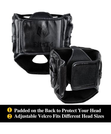 FitsT4 Boxing Headgear | Sparring Head Guard for Martial Arts Training | PU Leather | Large-X-Large - Buy Online on GoSupps.com