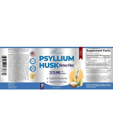 YUMMYVITE Psyllium Husk Dietary Fiber Supplement 2175mg Non-GMO 90 Capsules - Buy Online on GoSupps.com