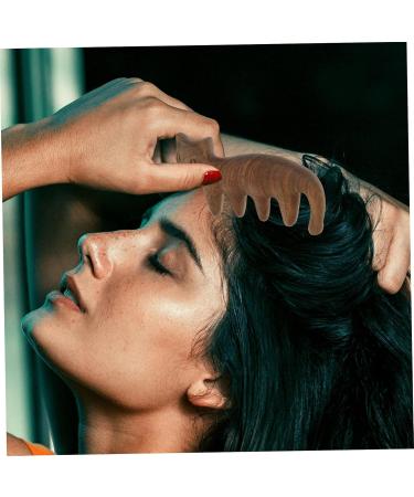 Combined Cat Massage Comb - Wooden Scalp Massage Device for Hair & Acupuncture Therapy | Wide Tooth Sandalwood Comb - Buy Online on GoSupps.com