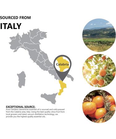 Clementine Essential Oil 1 oz - 100% Natural Therapeutic Grade - Premium Quality from Italy | Immunity Booster & Mood Lifter - Buy Online on GoSupps.com