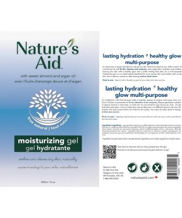 Aloe Vera Extract Moisturizing Skin Gel | After Sun Skin Care Cooling Hydration Face Body Sunburn Relief Multi-Purpose Skincare Absorbs Quickly - Buy Online on GoSupps.com