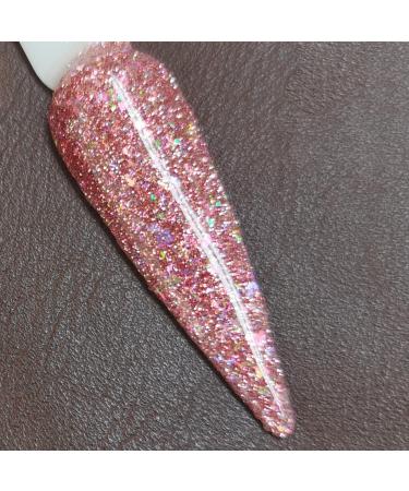 Salon Quality Holographic Rose Gold Glitter Nail Dip Powder 1OZ | Rosy Pink Sparkle Glitters | Opal Foils | Ultra Fine, Thin & Light | Easy to Use | HP001 - Buy Online on GoSupps.com