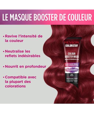 Revlon Colorstay Color Booster Mask Temporary Coloring Treatment to maintain coloring Revives shine intensifies hydrates Red or red hair 125ml 6 Uses - Buy Online on GoSupps.com