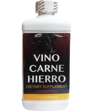 Vino Carne Hierro 16 oz - Paraben Free | Shop Now for Quality Skincare - Buy Online on GoSupps.com