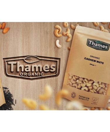 Organic Cashew Nuts - Source of Protein High Fibre Raw Vegan GMO-Free Certified Organic - No Additives or Preservatives - Nutritious and Delicious - Thames Organic 500g Cashews 500g - Buy Online on GoSupps.com