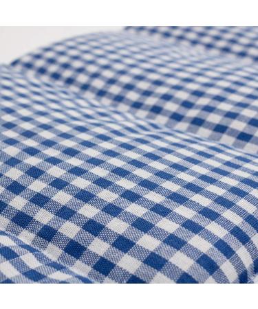 Large 75x20cm Blue-White Rapeseed Pillow - 8-Chamber Heat Pad & Grain Pillow for Ultimate Comfort - Buy Online on GoSupps.com