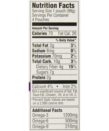 Mamma Chia Organic Squeeze Vitality Snack Blackberry Bliss 4 ct - Buy Online Now - Buy Online on GoSupps.com