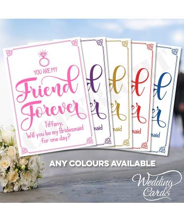 Funny Will You Be My Bridesmaid Card - Kraft Paper 280 G/M - Perfect for Maid Matron Flower Girl & Page Boy - Buy Online on GoSupps.com