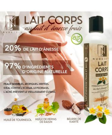 Nude Skin - Face and Body Care Set with Fresh Donkey Milk | Soap Face Cream Shower Gel Body Milk | All skin types Eczema Psoriasis Acne Anti-Wrinkle | Made in France - Buy Online on GoSupps.com