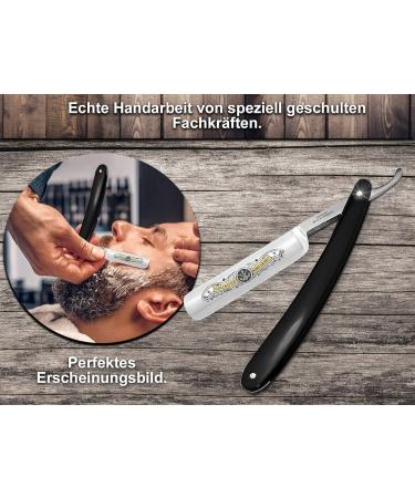 Professional 5/8 Inch Razor from Solingen Germany - Premium Quality Hollow Ground Fixed Blade for Men - Buy Online on GoSupps.com