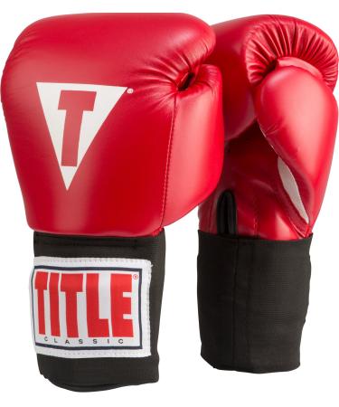 Title Classic USA Boxing Competition Gloves Red 10 oz