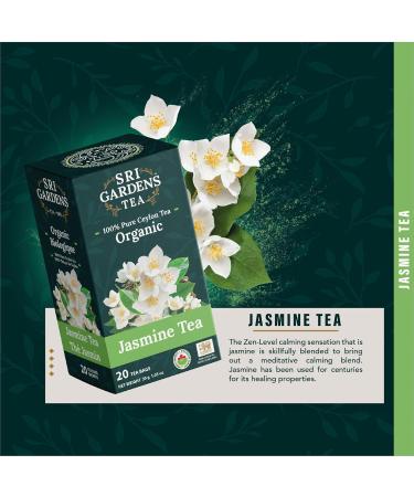 Sri Gardens Tea Jasmine Tea Bags 20 count - Buy Online on GoSupps.com