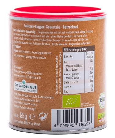 Organic Whole Grain Sauerteig (125g) - Premium International Shipping - Bake Fresh Bread at Home - Buy Online on GoSupps.com